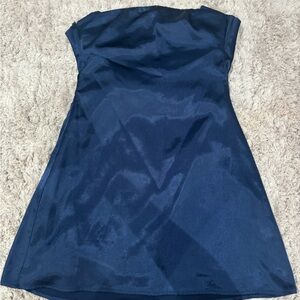 Princess Polly Midnight Blue Satin Dress